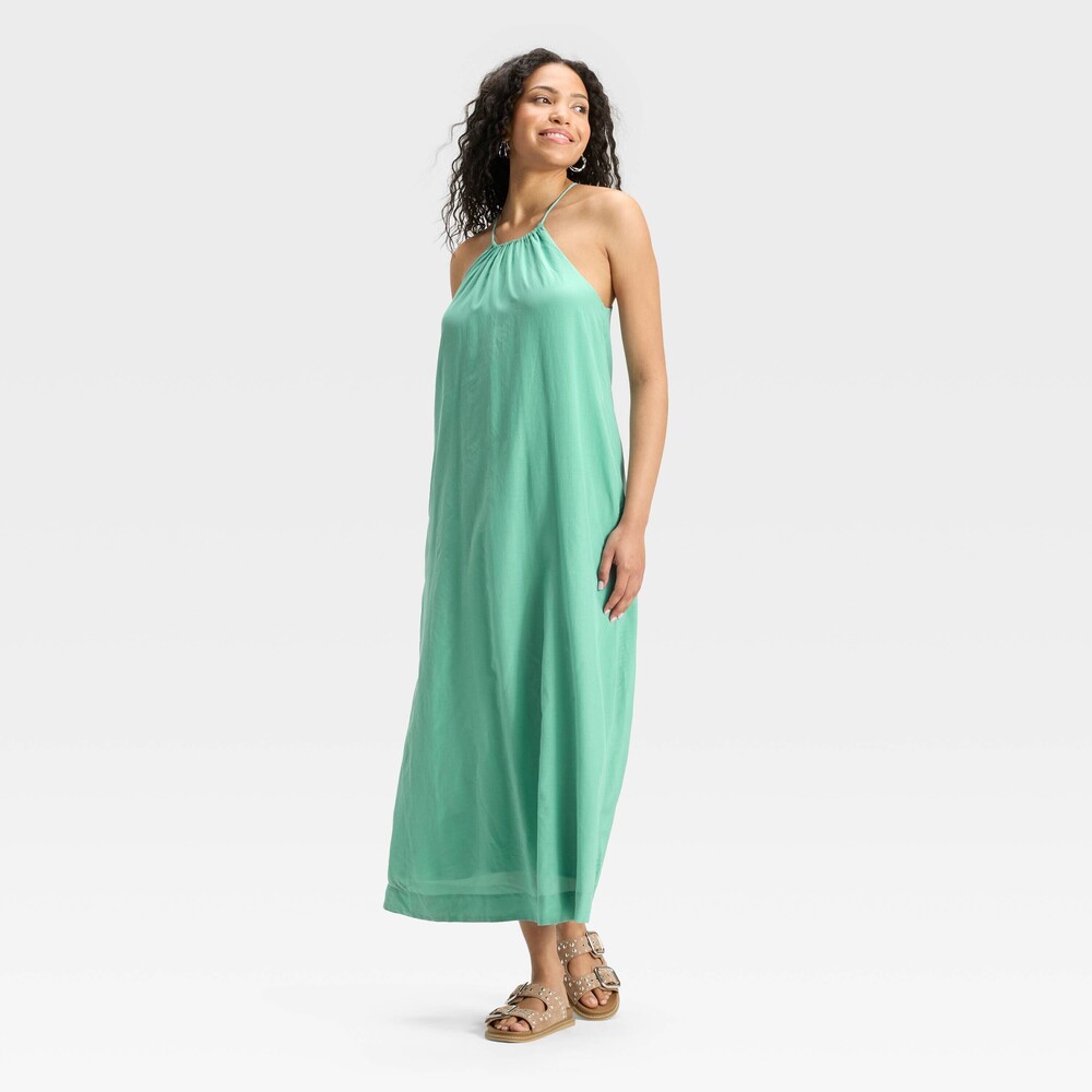 Maxi Sundress - Teal Blue S